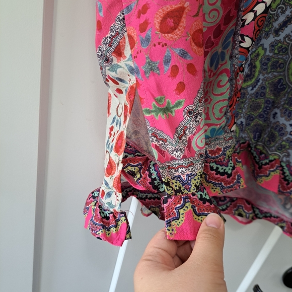 Umgee Boutique Blouse sz L - Picture 4 of 5